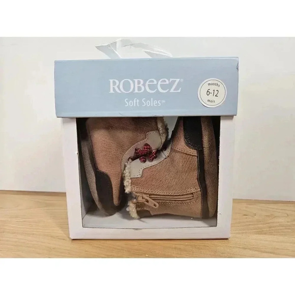 New Robeez Baby Children Shoes SoftSoles Footwear Boys Wyatt Boot 6 - 12 mos - Picture 2 of 5